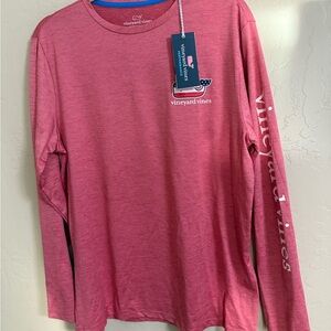 Vineyard Vines Performance Tee Men’s Lobster Reef Heather Medium NWat